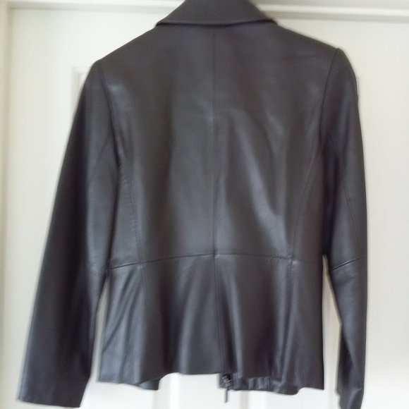Brown Leather Jacket - Picture 3 of 6